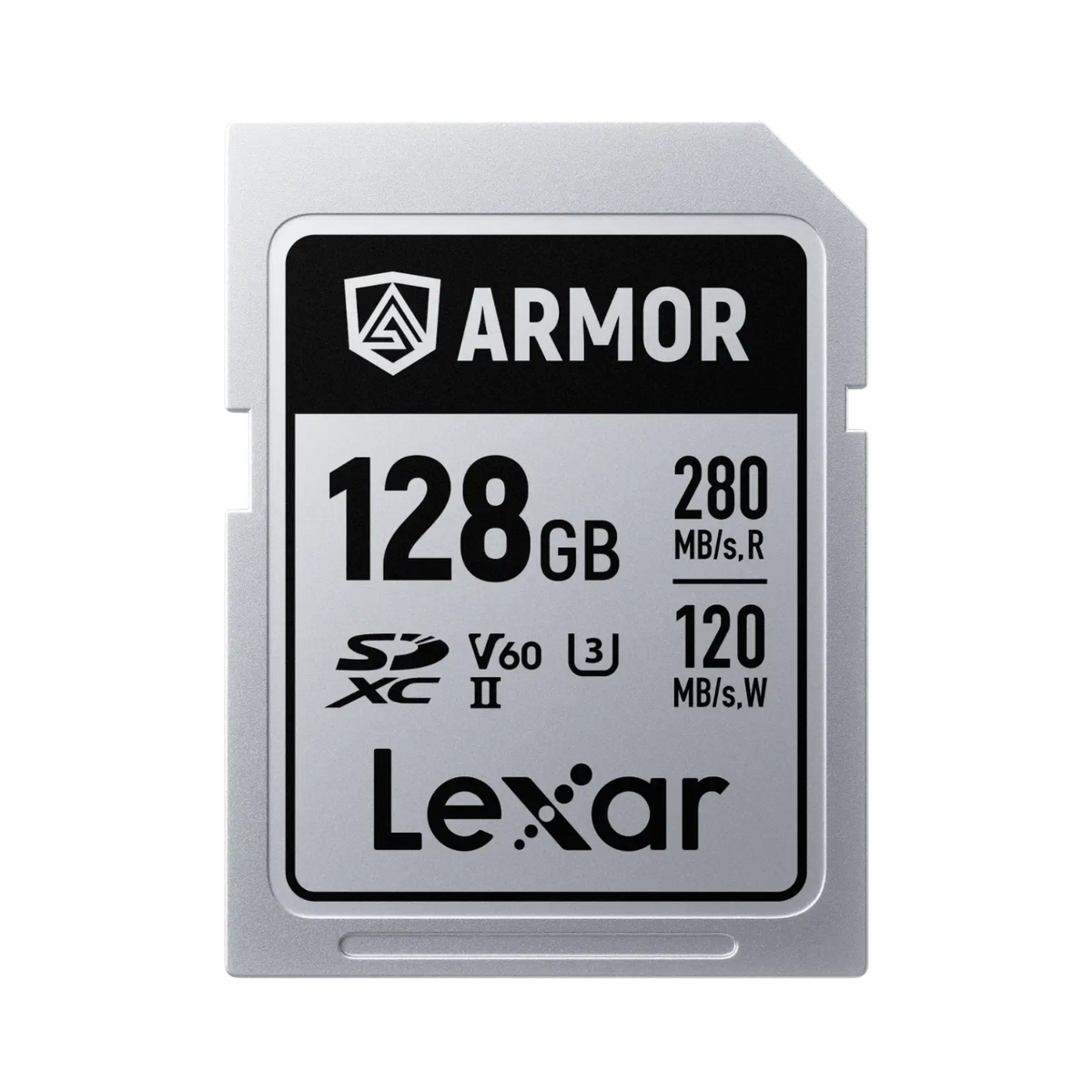 Lexar 128GB ARMOR SD Silver Pro 280MB/s V60 Memory Card