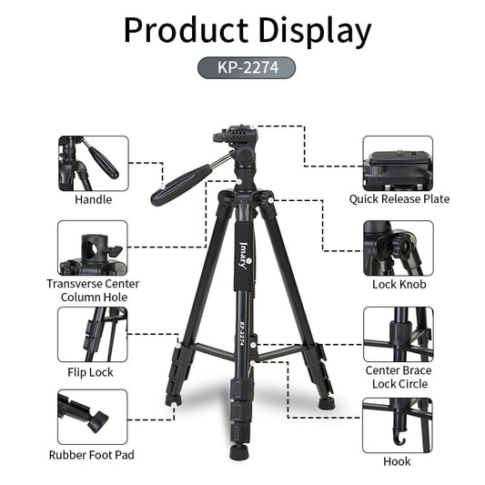 Jmary KP-2274 Aluminum Tripod