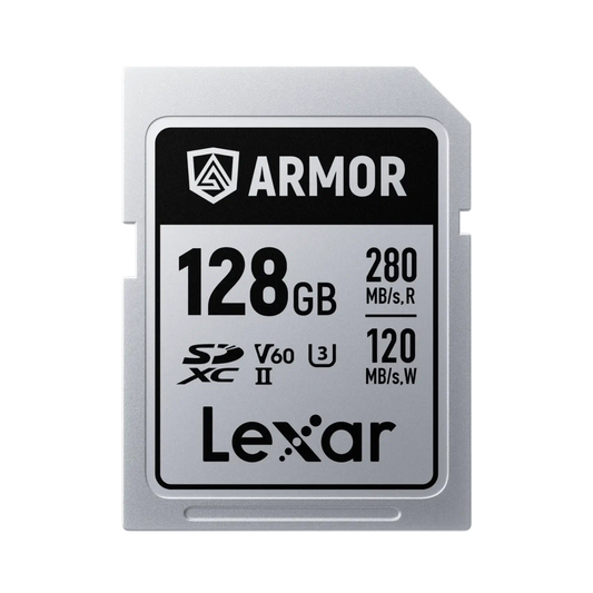 Lexar 128GB ARMOR SD Silver Pro 280MB/s V60 Memory Card