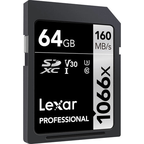 Lexar 64GB Professional 1066x UHS-I SDXC Memory Card